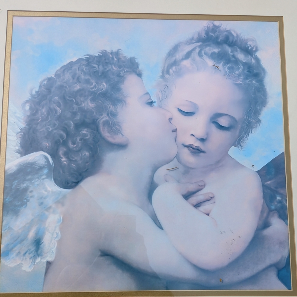 The first kiss by bouguereau